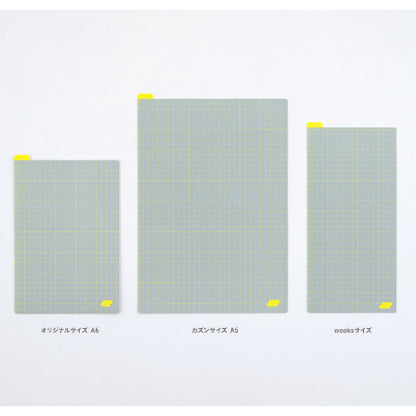 Hobonichi Pencil Board - Ice Gray x Yellow / Navy x Pink - For A6 / A5 / Weeks Size Notebook