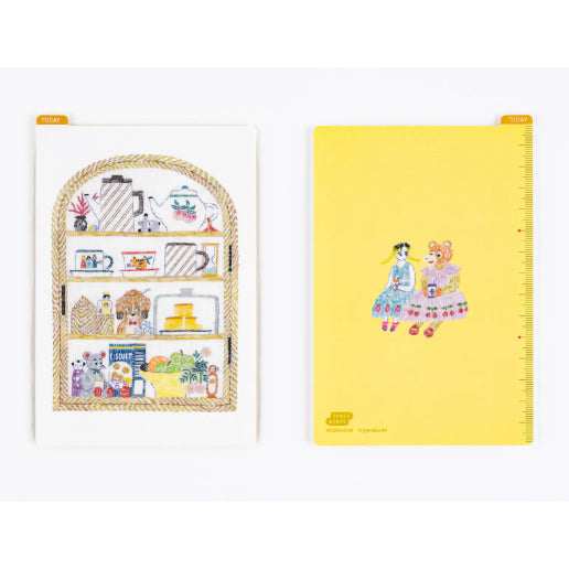 Hobonichi Pencil Board - Happy Tea Time - Iyo Okumi - For A6 / A5 / Weeks Size Notebook