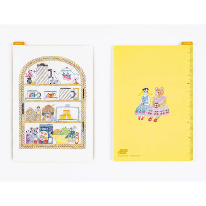 Hobonichi Pencil Board - Happy Tea Time - Iyo Okumi - For A6 / A5 / Weeks Size Notebook