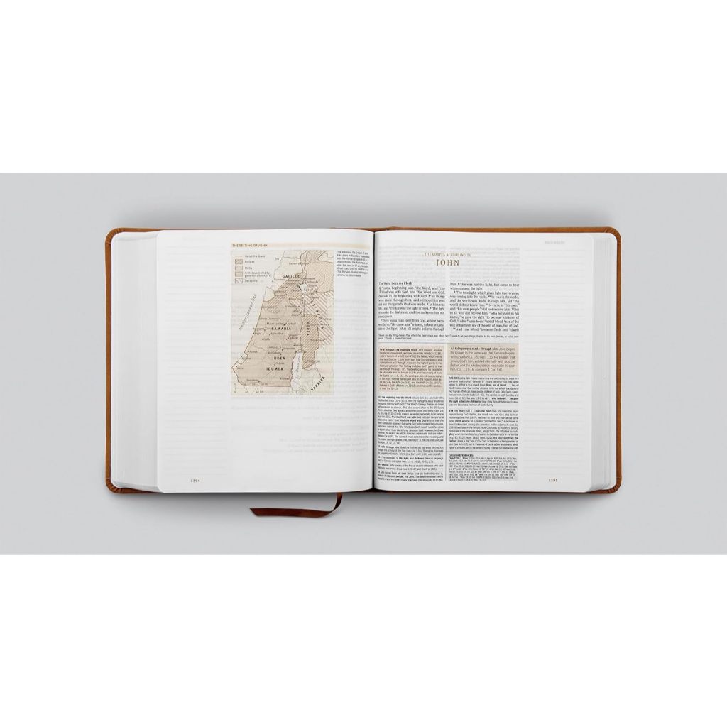 Crossway ESV Journaling Study Bible Hardcover TruTone Nubuck Caramel