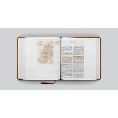 Crossway ESV Journaling Study Bible Hardcover TruTone Nubuck Caramel