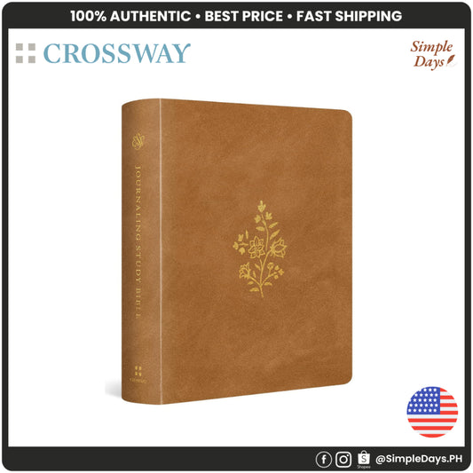 Crossway ESV Journaling Study Bible Hardcover TruTone Nubuck Caramel