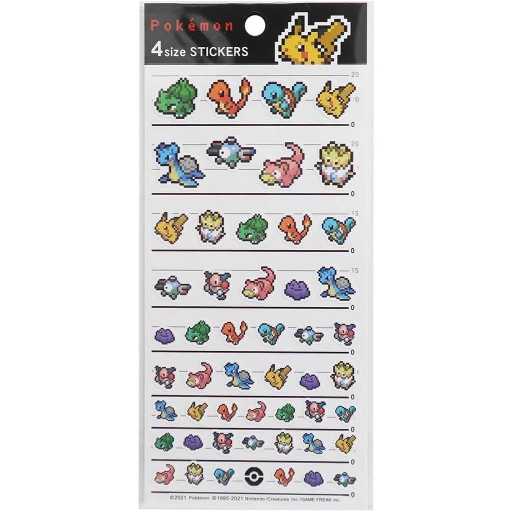 Kamio Japan POKEMON Stickers Pixel Art