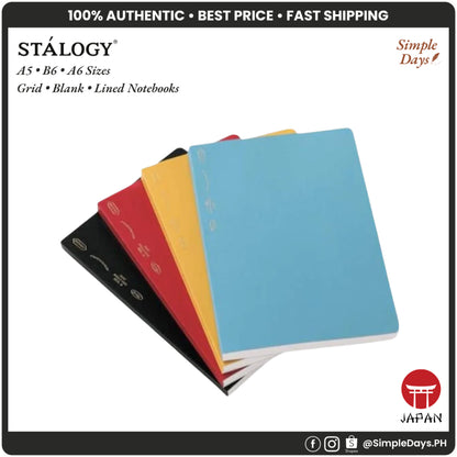 [On Hand] Nitoms STALOGY 365 Days Grid / Dot / Plain Blank Slim Notebook A6 B6 A5 B5 A4