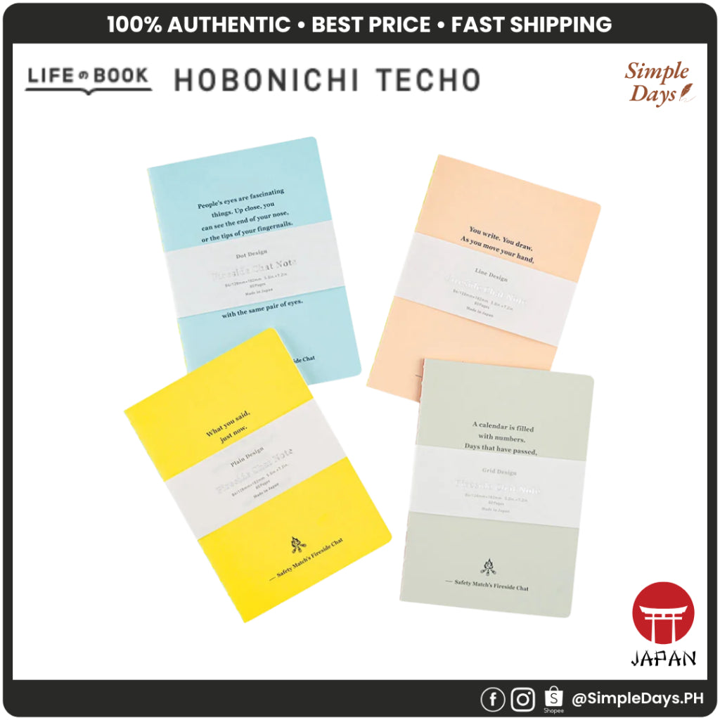 Hobonichi Fireside Chat Notebook B6 / B7 Blank / Graph / Dot Grid / Lined