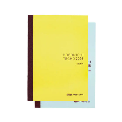 HOBONICHI 2026 Techo Original / Planner English / Cousin / Avec / Day Free / 5 Year / One Piece Note
