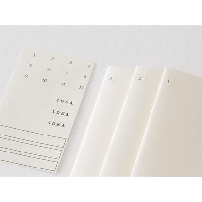Midori MD Note LIGHT Notebook - Grid / Blank / Ruled / Lined / A6 / B6 / A5