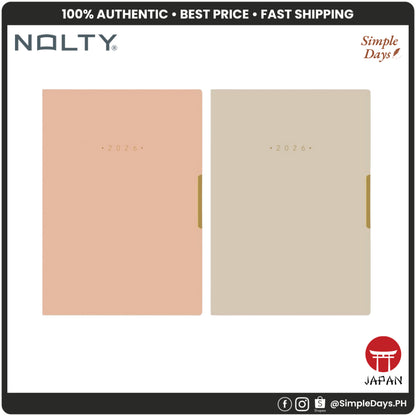 NOLTY Ecri Plus 2026 Planner Notebook - Monthly + Weekly Grid - B6 Size - 2319 / 2320