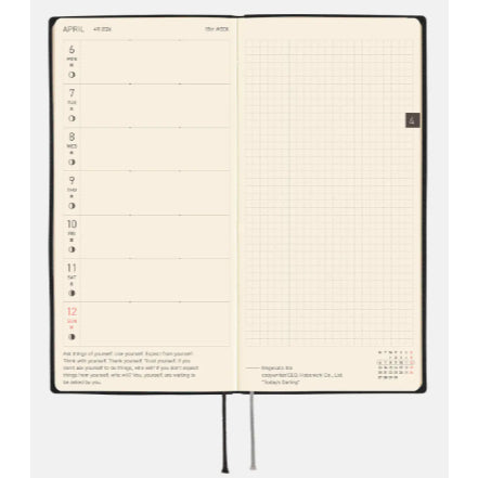 HOBONICHI 2026 WEEKS Techo Planner Weekly Horizontal + Memo + Monthly / Mega / January / April
