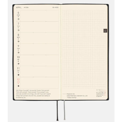 HOBONICHI 2026 WEEKS Techo Planner Weekly Horizontal + Memo + Monthly / Mega / January / April
