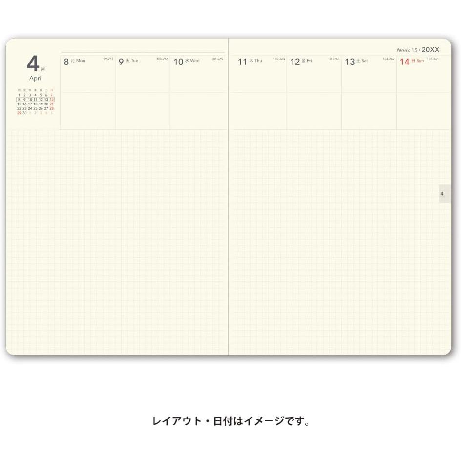 NOLTY Ecri Plus 2026 Planner Notebook - Monthly + Weekly Grid - B6 Size - 2319 / 2320