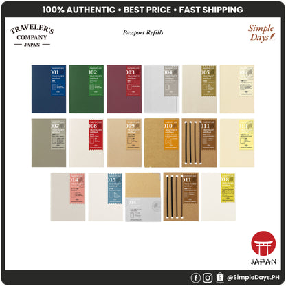 [On Hand] Traveler's Notebook Refill - Passport Size
