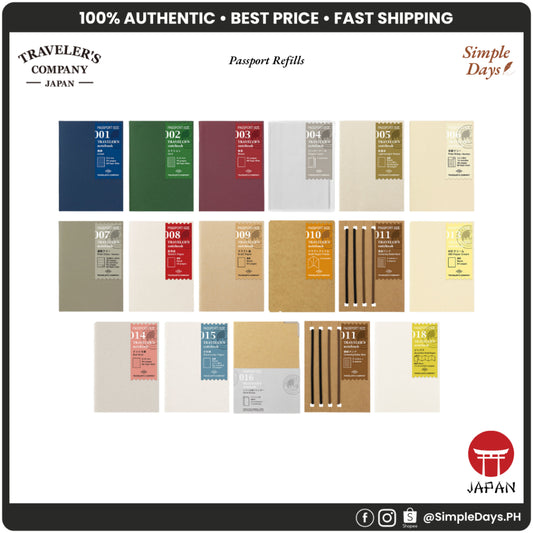 [On Hand] Traveler's Notebook Refill - Passport Size