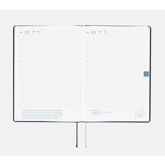 Hobonichi 2026 HON Techo - A6 / A5 - Planner English Japanese Daily Planner Notebook Hard Cover