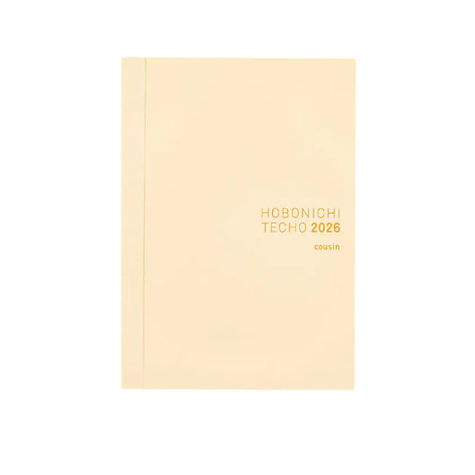 HOBONICHI 2026 Techo Original / Planner English / Cousin / Avec / Day Free / 5 Year / One Piece Note
