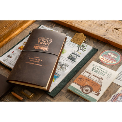 [Limited!] TRAVELER'S Notebook Brown Road Trip - Starter Kit