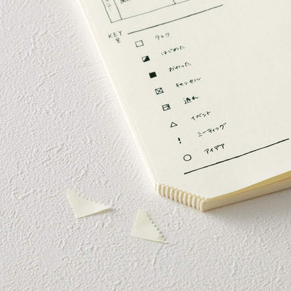 Midori Codex 1 Page A Day A5 Notebook Only - Grid Ruled Dotted Blank
