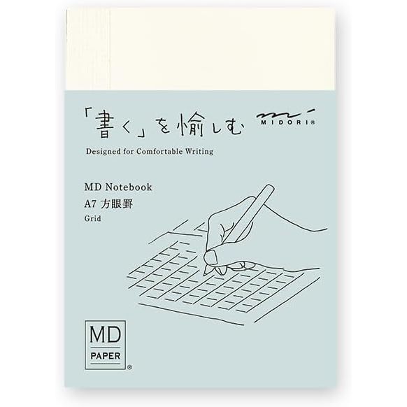 [On Hand] Midori MD Note Cover and Notebook - Grid / Blank / Ruled / Lined / A6 / B6 / A5