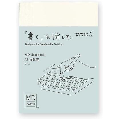 [On Hand] Midori MD Note Cover and Notebook - Grid / Blank / Ruled / Lined / A6 / B6 / A5