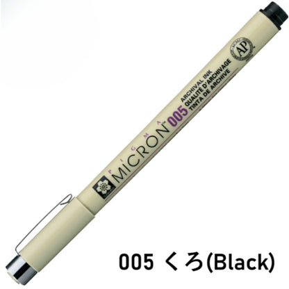 Sakura Pigma Micron Water-Resistant Pigment Graphic Drawing Writing Liner Pen 003 005 01 02 03 05 08