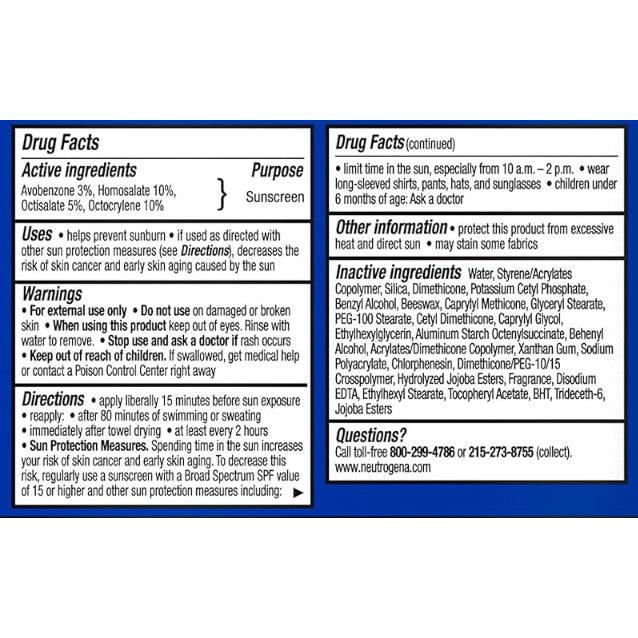 Neutrogena Ultra Sheer Dry-Touch Broad Spectrum SPF 45 Water Resistant and Non-Greasy Sunscreen