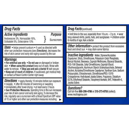 Neutrogena Ultra Sheer Dry-Touch Broad Spectrum SPF 45 Water Resistant and Non-Greasy Sunscreen