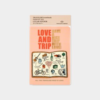 On Hand Travelers Company Diary 2025 Regular Passport Notebook Folder Plastic Sheet Custom Sticker