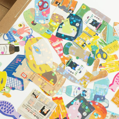 Greeting Life Japanese Sticker -  Cat Supply