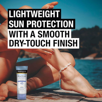 Neutrogena Ultra Sheer Dry-Touch Broad Spectrum SPF 45 Water Resistant and Non-Greasy Sunscreen