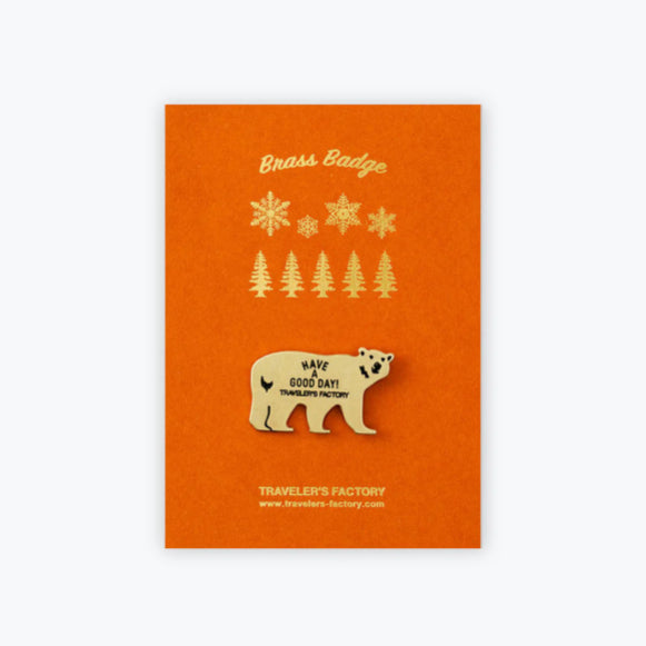 [Limited Edition] Traveler's Factory TF Original Brass Badge Bear