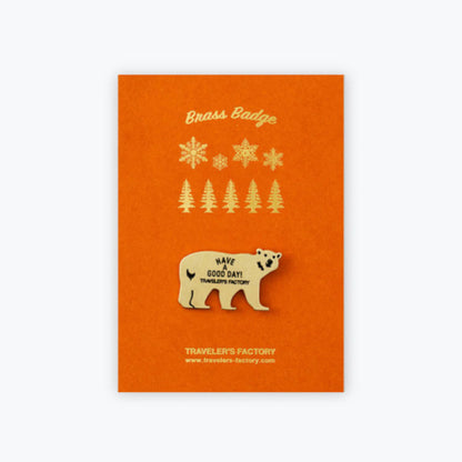 [Limited Edition] Traveler's Factory TF Original Brass Badge Bear