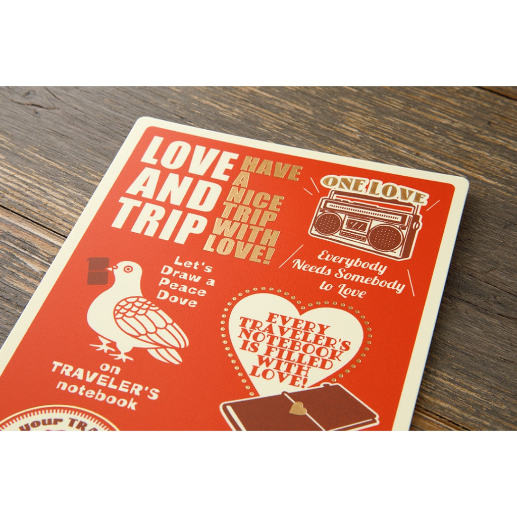 On Hand Travelers Company Diary 2025 Regular Passport Notebook Folder Plastic Sheet Custom Sticker