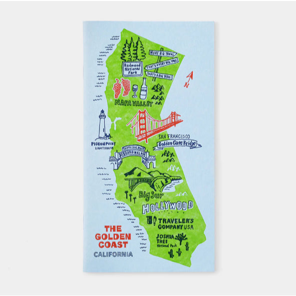 Limited! Traveler's Notebook The Golden Coast California (Regular Size)