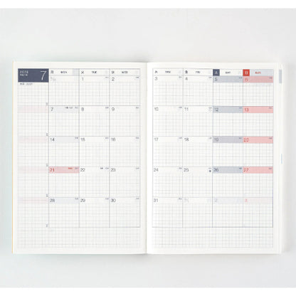Hobonichi Techo Avec Book 2 (July-December 2025) A6 Original / A5 Cousin Planner Notebook