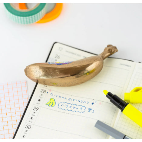 Hobonichi Mini Banana Hammer DX / Paperweight (Molded from a Philippine sweet banana)
