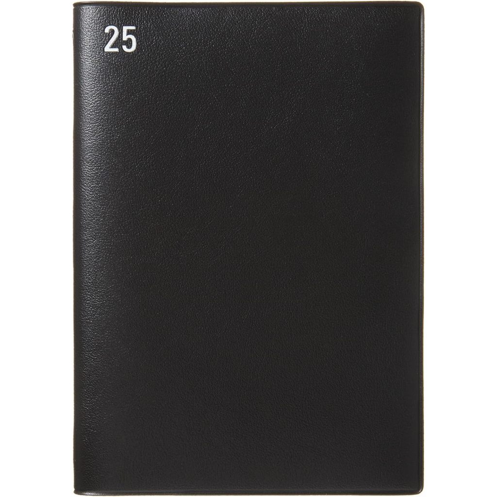 On Hand Laconic 2025 Work Plan Notebook B6 Black PVC Cover