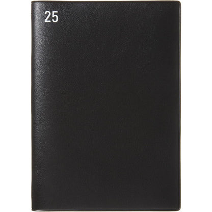 On Hand Laconic 2025 Work Plan Notebook B6 Black PVC Cover