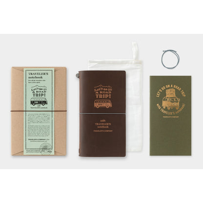 [Limited!] TRAVELER'S Notebook Brown Road Trip - Starter Kit