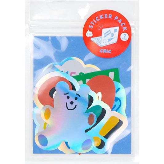 Greeting Life Japan Sticker Pack Set - Chic Bear