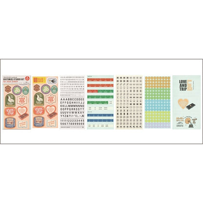 On Hand Travelers Company Diary 2025 Regular Passport Notebook Folder Plastic Sheet Custom Sticker