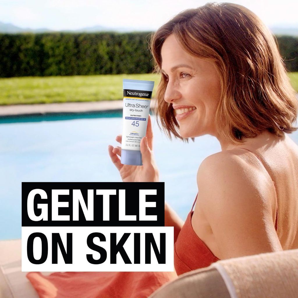 Neutrogena Ultra Sheer Dry-Touch Broad Spectrum SPF 45 Water Resistant and Non-Greasy Sunscreen
