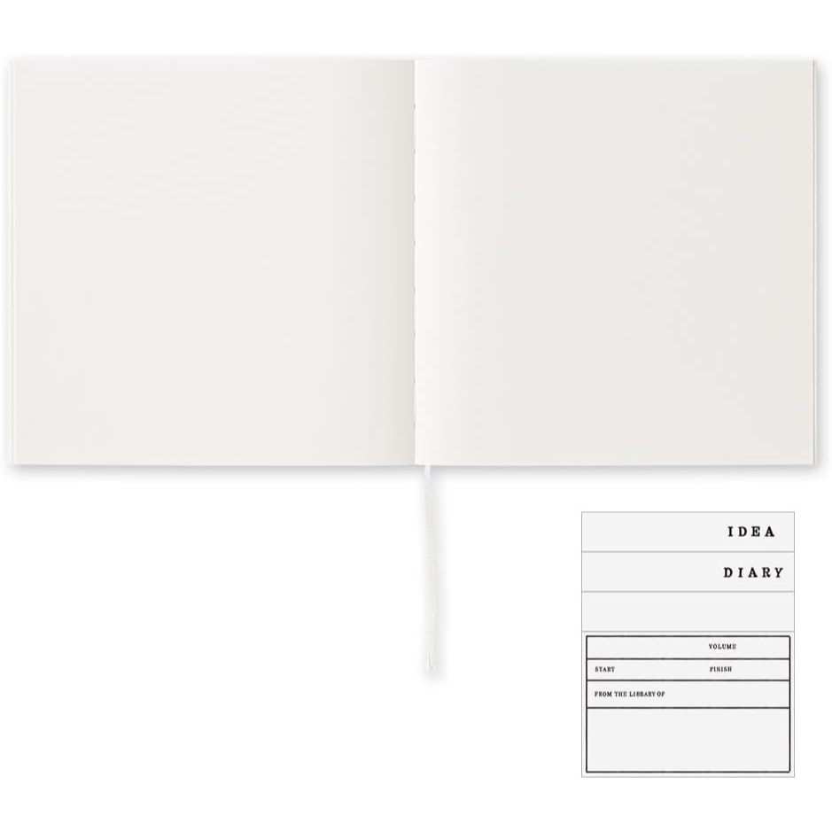 Midori MD Notebook Cotton A5 Square Unruled Blank