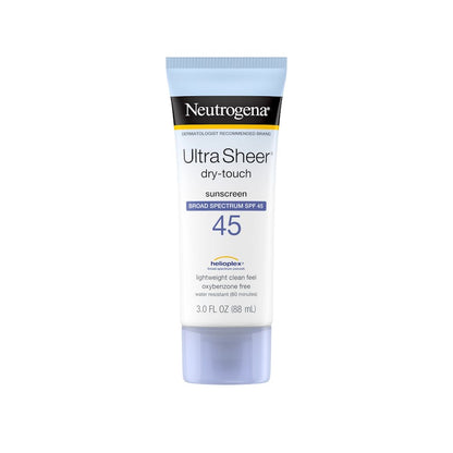 Neutrogena Ultra Sheer Dry-Touch Broad Spectrum SPF 45 Water Resistant and Non-Greasy Sunscreen