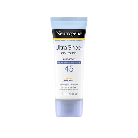 Neutrogena Ultra Sheer Dry-Touch Broad Spectrum SPF 45 Water Resistant and Non-Greasy Sunscreen