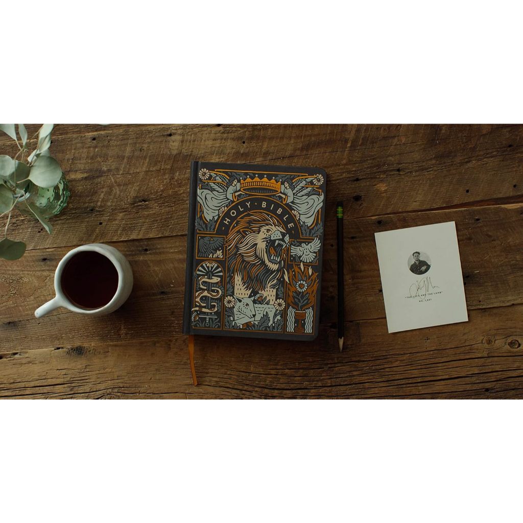 Crossway ESV Single Column Journaling Bible Hardcover Artist Series Joshua Noom The Lion & the Lamb