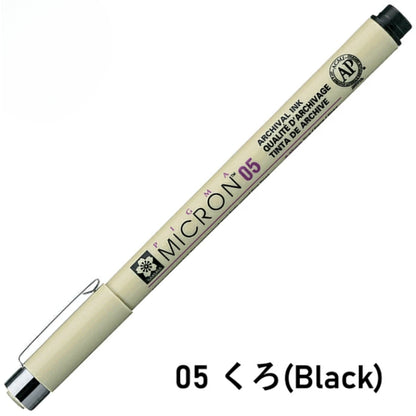 Sakura Pigma Micron Water-Resistant Pigment Graphic Drawing Writing Liner Pen 003 005 01 02 03 05 08
