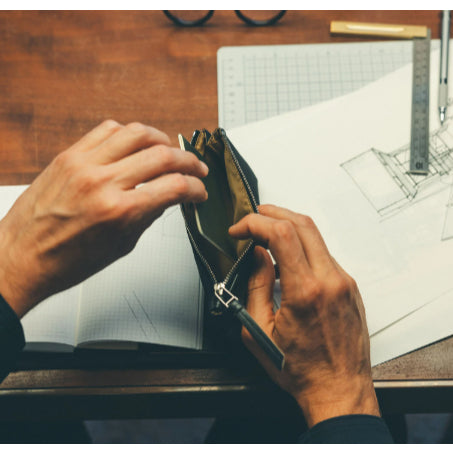 Hobonichi A6 / A5 / Weeks Notebook Cover - Tragen (Black) With Pen Case Flap