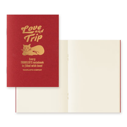 Traveler's Notebook Refill LOVE AND TRIP - Regular & Passport Size Notebook