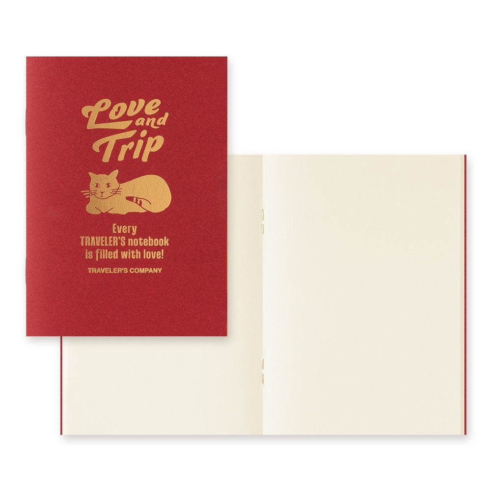 Traveler's Notebook Refill LOVE AND TRIP - Regular & Passport Size Notebook