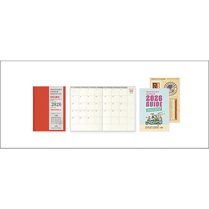 Traveler's Notebook 2026 Diary Passport / Regular Refill Planner